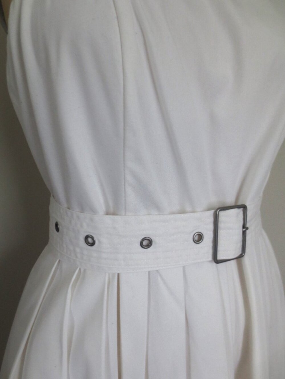 A New Strapless Day A-Line Pleated Midi Dress - Picture 6 of 15